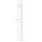 Azar Displays 12 Station Display Strip HDPE/25 mil plastic, PK50 800224 - alternate 2